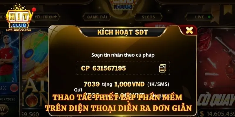 Thao tác thiết lập phần mềm trên điện thoại diễn ra đơn giản